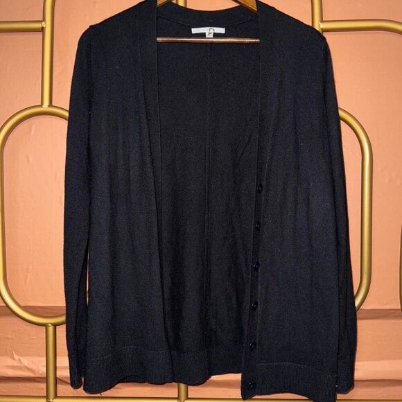 GAP Black Lightweight Wool Cardigan - Picture 2 of 7